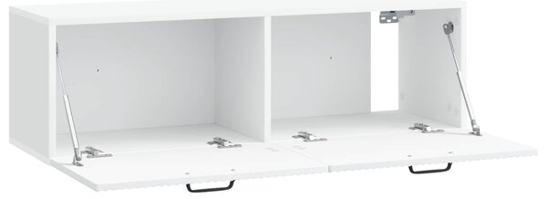 Fali TV szekrény Fehér 98 x 31 x 30 cm Szerelt Fa