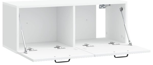 Fali TV szekrény Fehér 78,5 x 31 x 30 cm Szerelt Fa