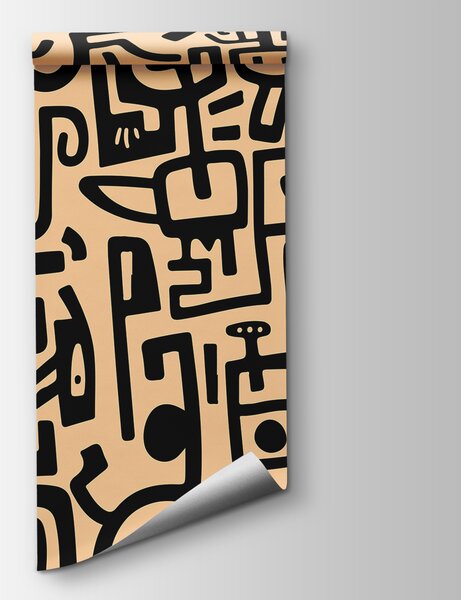 Fotótapéta Fekete és fehér vonalak mintázata, Designer fali fotótapéta, Népszerű fotótapéta, w08006v2 - Tapeko.hu