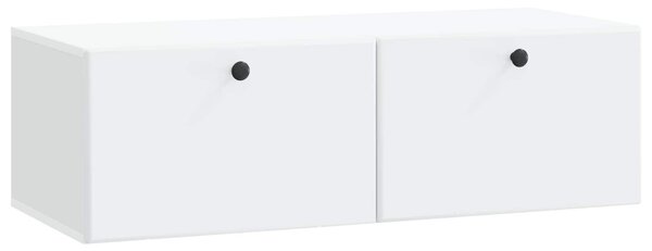 Fali TV szekrény 98 x 41 x 30 cm Fehér Szerelt Fa