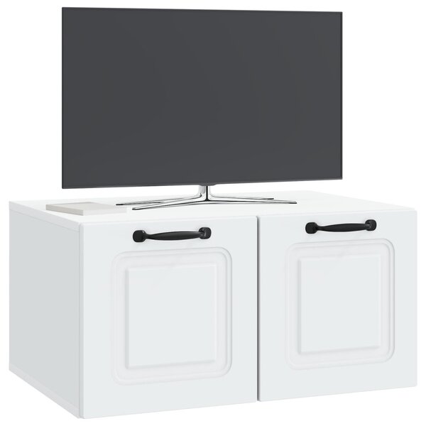 Fali TV szekrény Fehér 59,5 x 41 x 30 cm Szerelt Fa
