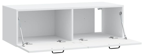 Fali TV szekrény Fehér 98 x 41 x 30 cm Szerelt Fa