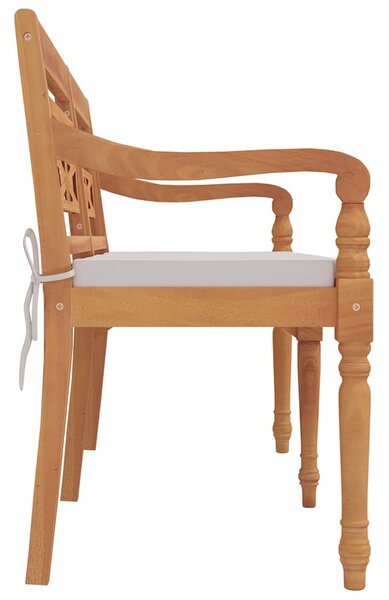 Tömör tíkfa batavia pad párnával 150 cm
