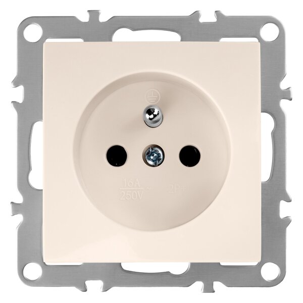 Egyszeres földelt aljzat OSTE JNH001-G Beige