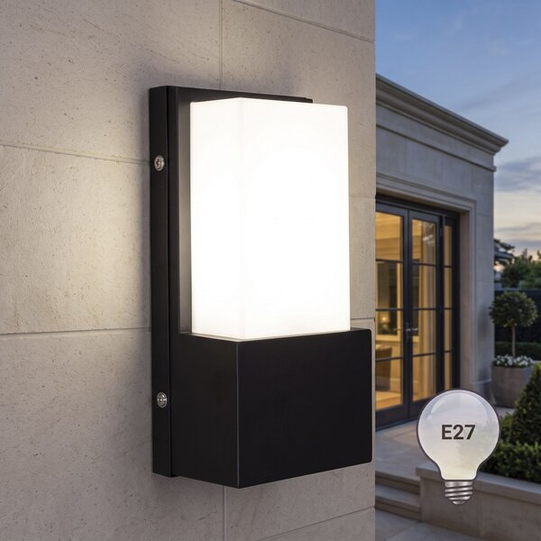 Homlokzati fali lámpa JNH034-G Black