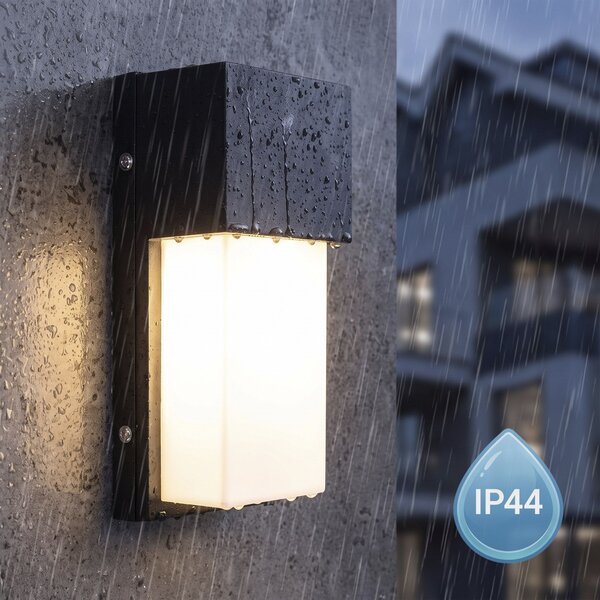 Homlokzati fali lámpa JNH034-G Black
