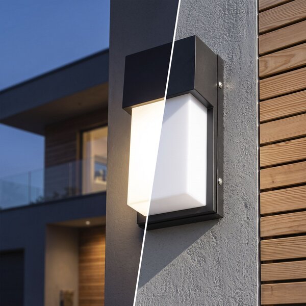 Homlokzati fali lámpa JNH034-G Black