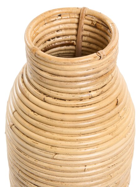 Dekor váza PREMANA Rattan 55 cm Természetes
