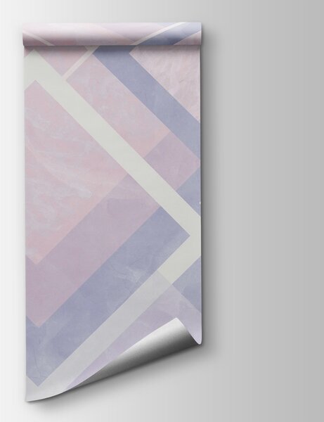 Fotótapéta Absztrakt pasztell geometrikus design kompozíció, Geometriai 3D fotótapéta, Népszerű fotótapéta, w02062 - Tapeko.hu