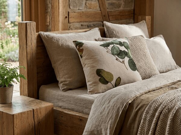 Kétoldalas párnahuzat DUO SENSE EUCALIA 45x45 cm mikroplüss/flanel, színes