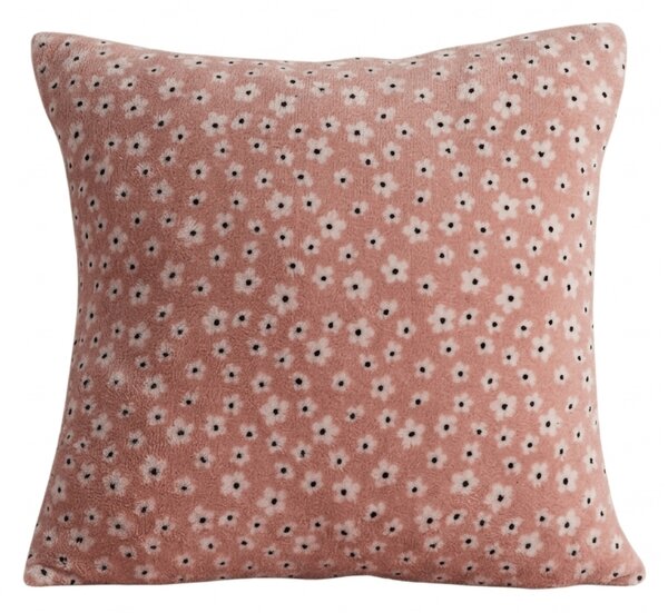 Kétoldalas párnahuzat DUO SENSE DAISELLE 45x45 cm mikroplüss/flanel, rózsaszín