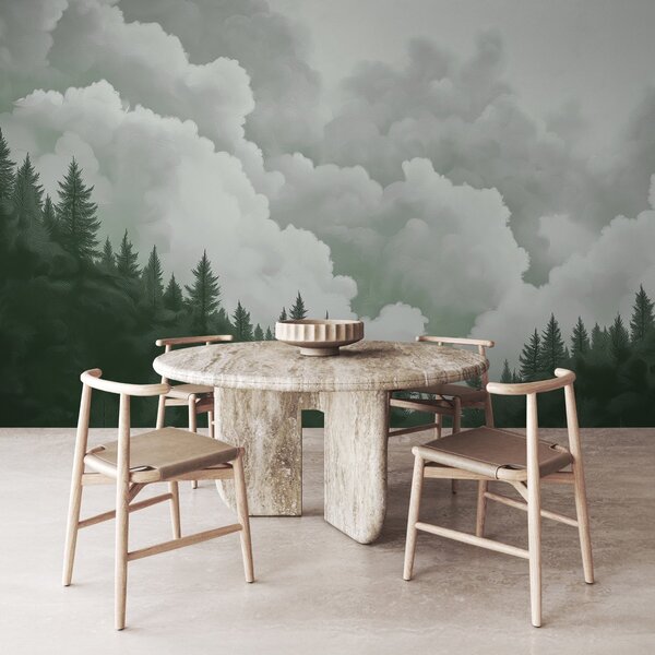 Fotótapéta Fák és felhők csoportja, Természet fotótapéta, Népszerű fotótapéta, w02411v2 - Tapeko.hu