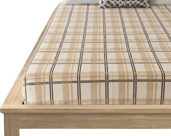 Mikroplüss lepedő PLAID 90x200 cm krém színű