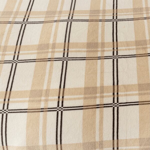 Mikroplüss lepedő PLAID 90x200 cm krém színű
