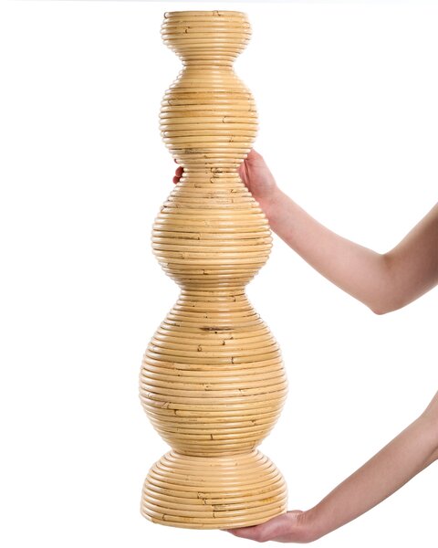 Dekor váza GERACE Rattan 70 cm Természetes