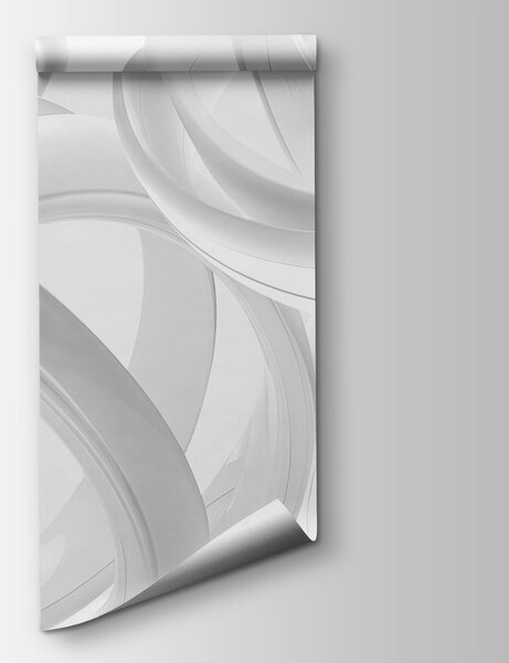 Fotótapéta Fehér gyűrűk csoportja, 3D fotótapéta, Népszerű fotótapéta, w03674v2 - Tapeko.hu