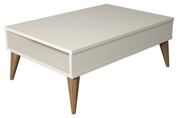 Best dohányzóasztal, krém, 90 cm