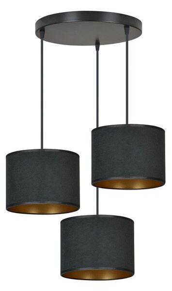 Emibig modern függeszték hilde fekete emi1054/3prem