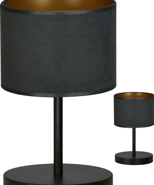 Emibig modern asztali lámpa hilde fekete emi1054/ln1