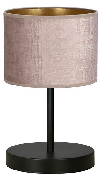 Emibig modern asztali lámpa hilde fekete rózsaszín emi1053/ln1