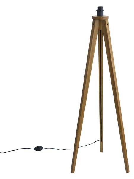 Rusztikus állólámpa állvány vintage fa - Tripod Classic