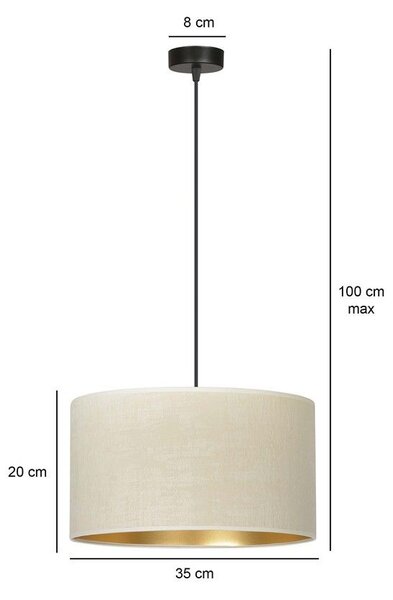 Emibig modern függeszték hilde fehér fekete emi1052/1