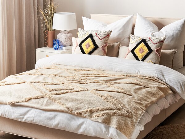 Takaró MORBI Pamut 130 x 180 cm Bézs