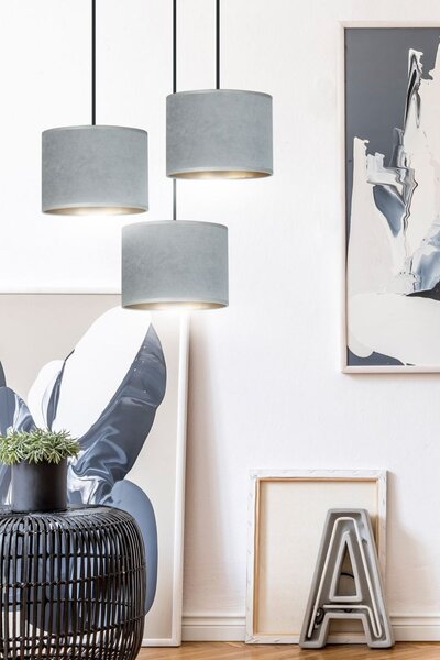 Emibig modern függeszték hilde fekete szürke emi1050/3prem