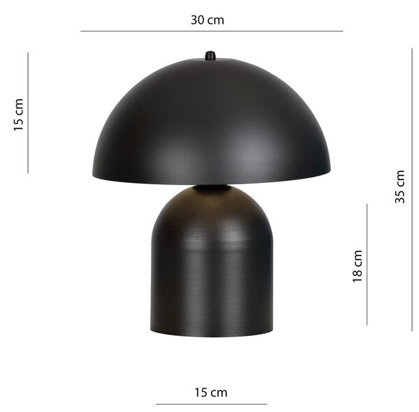 Emibig modern asztali lámpa kava fehér fekete emi1307/ln1