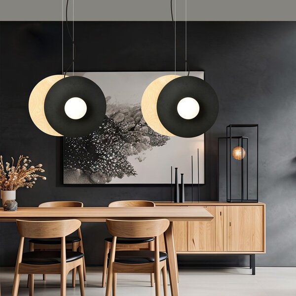 Emibig modern skandináv függeszték soho fehér barna fekete emi1303/4