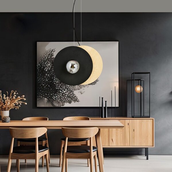 Emibig modern skandináv függeszték soho barna fekete grafit emi1302/2