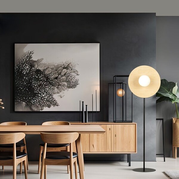 Emibig modern skandináv állólámpa soho fehér barna fekete emi1303/lp1
