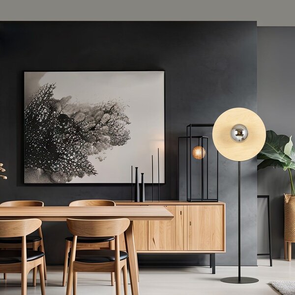 Emibig modern skandináv állólámpa soho barna fekete grafit emi1302/lp1