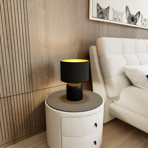 Emibig modern asztali lámpa aspen fekete arany emi1323/ln1