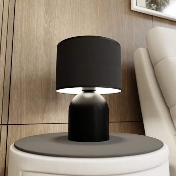 Emibig modern asztali lámpa aspen fehér fekete emi1322/ln1
