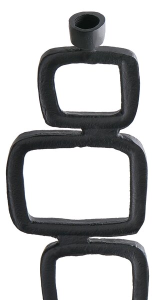 Gyertyatartó kétdarabos szettben SIPANJE Fém 35/48 cm Fekete