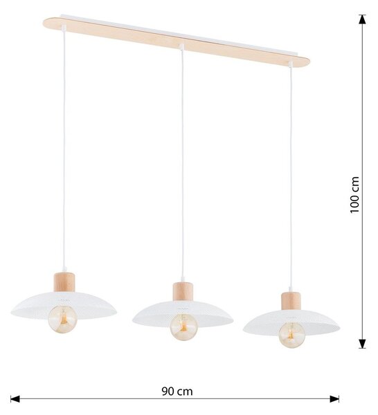 Emibig modern függeszték kobe fehér emi1319/3