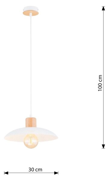 Emibig modern függeszték kobe fehér emi1319/1