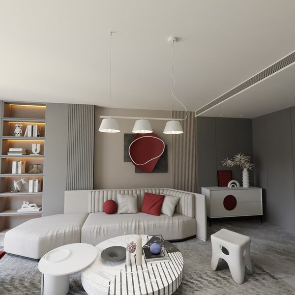 Emibig modern függeszték gelato fehér emi1338/3