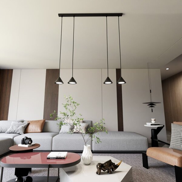 Emibig modern függeszték elit fekete arany emi1330/4