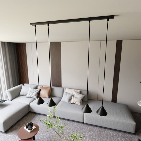 Emibig modern függeszték elit fekete arany emi1330/4