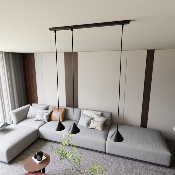 Emibig modern függeszték elit fekete arany emi1330/3