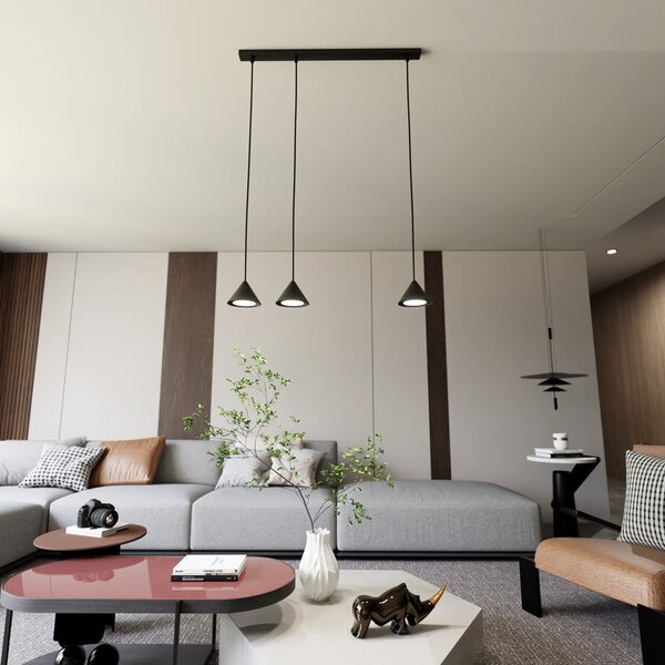 Emibig modern függeszték elit fekete arany emi1330/3