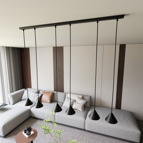 Emibig modern függeszték elit fekete arany emi1330/6