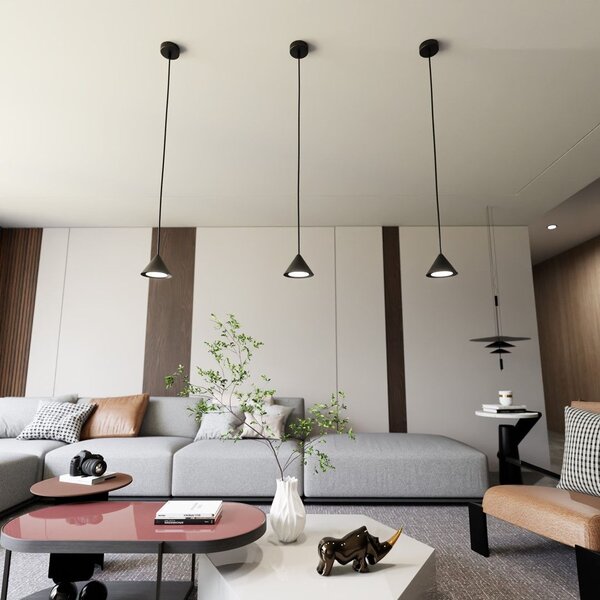 Emibig modern függeszték elit fekete arany emi1330/1