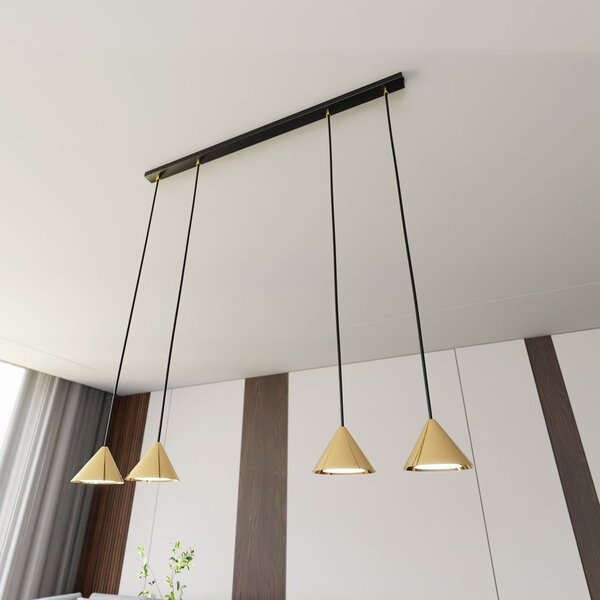 Emibig modern függeszték elit fekete arany emi1329/4