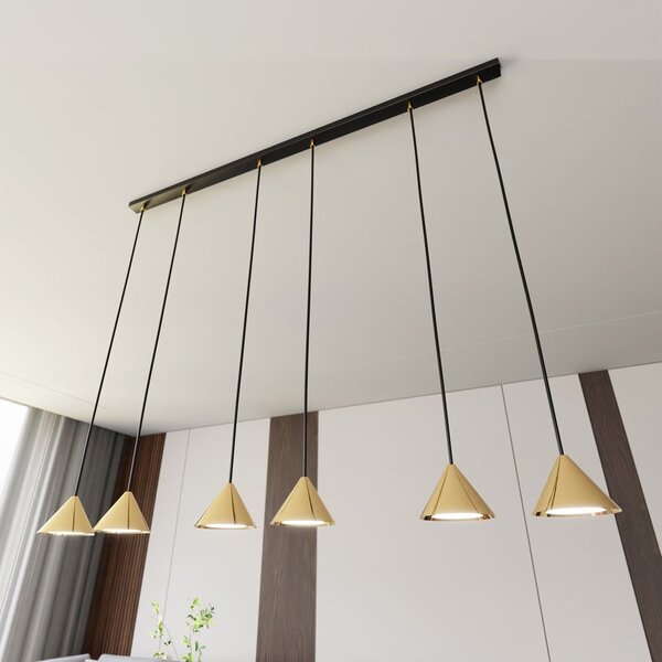 Emibig modern függeszték elit fekete arany emi1329/6