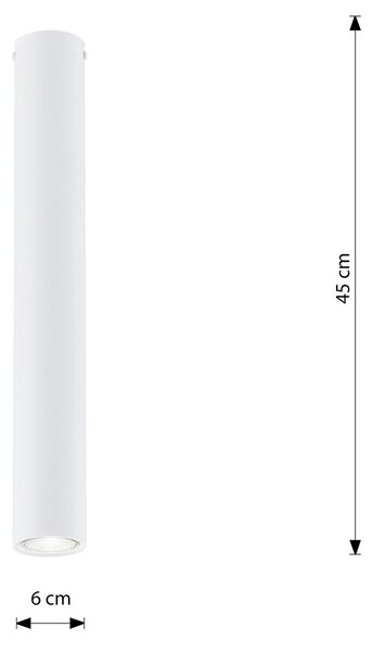 Emibig modern spot lámpa tecno fehér emi1317/1l
