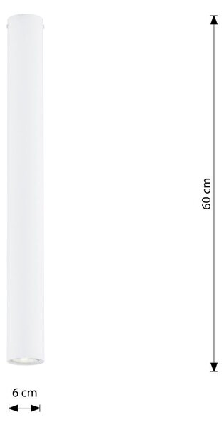 Emibig modern spot lámpa tecno fehér emi1317/1xl