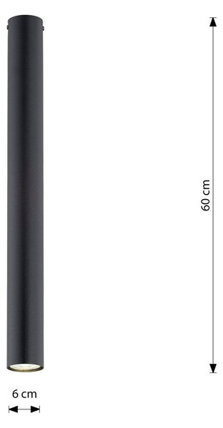 Emibig modern spot lámpa tecno fekete emi1316/1xl